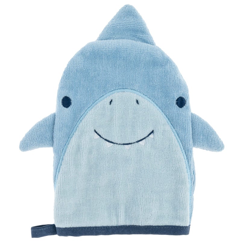 Stephen Joseph Bath Mitt with Finger Puppet, Shark - Image 2